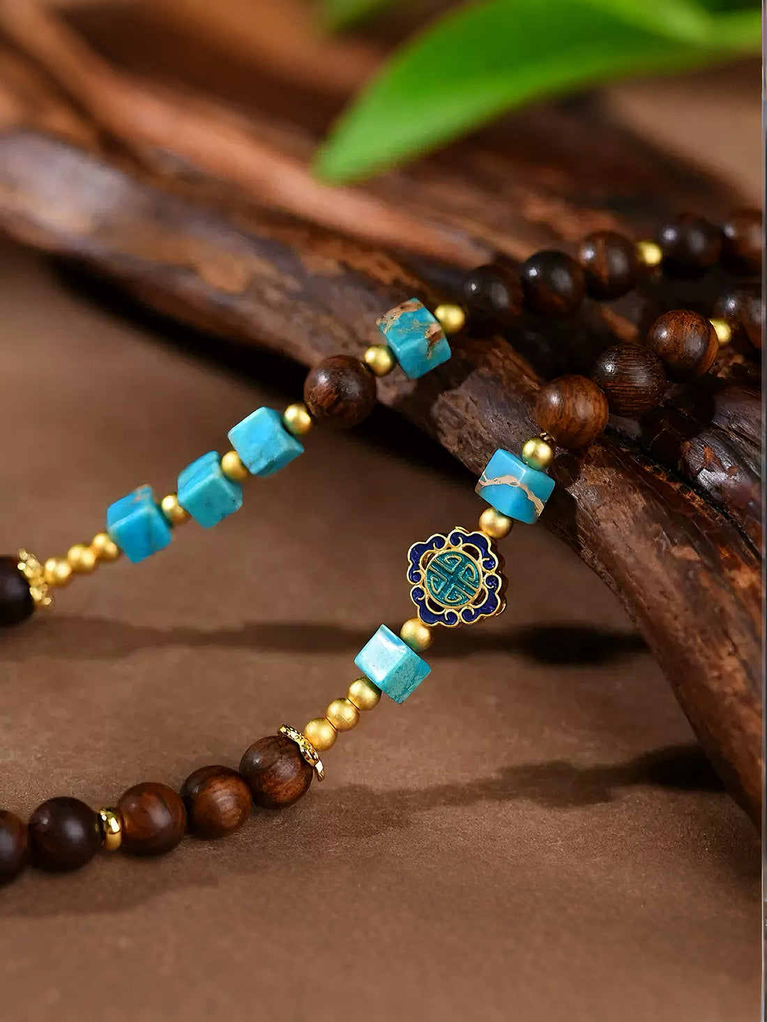 Tibetan Dzi Bead Necklace & Pendant Rope – Beaded Hanging Cord for Jewelry