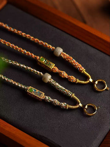Adjustable Tibetan Cotton Necklace – Versatile Cord for Pendants & Charms