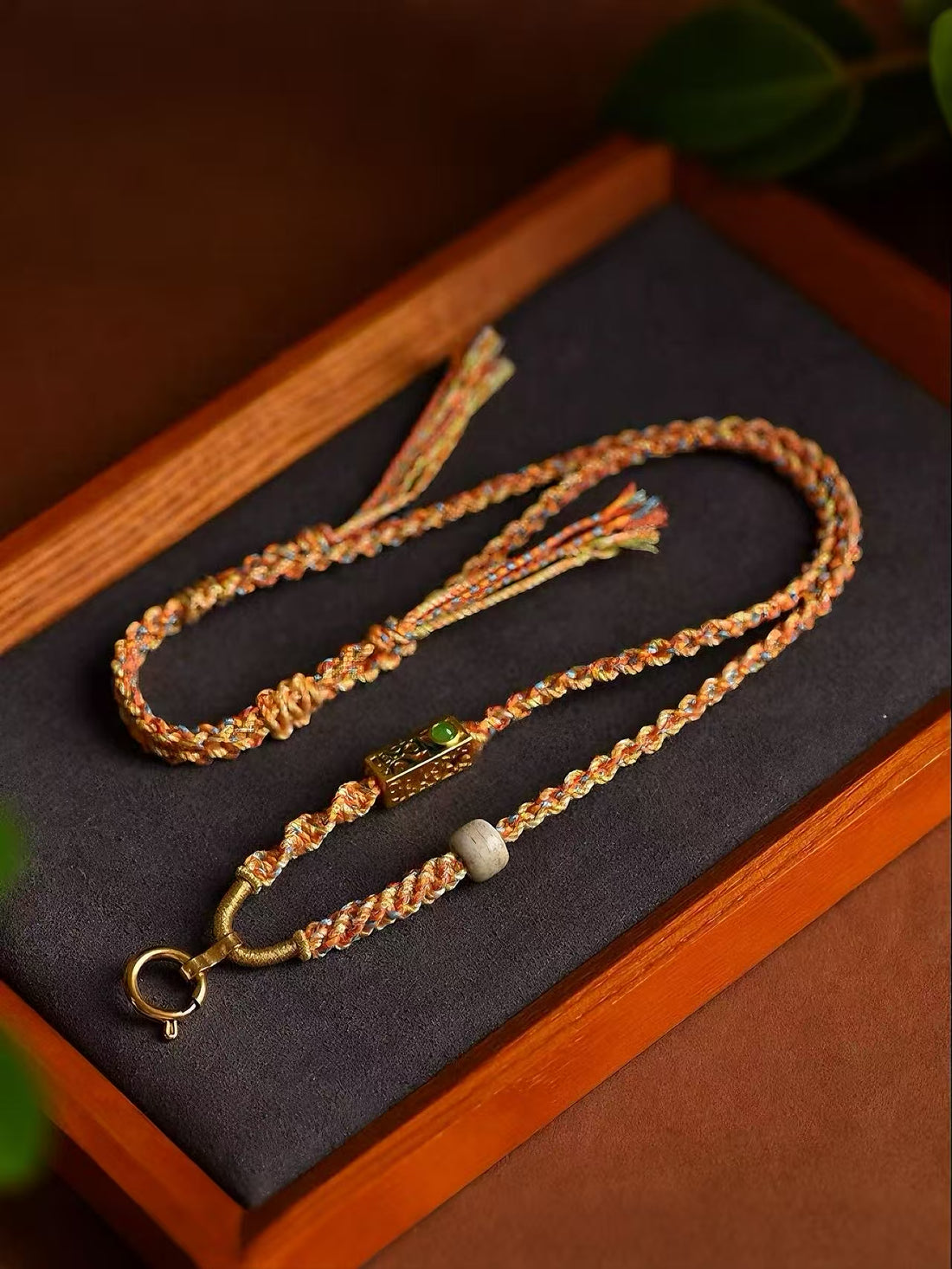 Adjustable Tibetan Cotton Necklace – Versatile Cord for Pendants & Charms