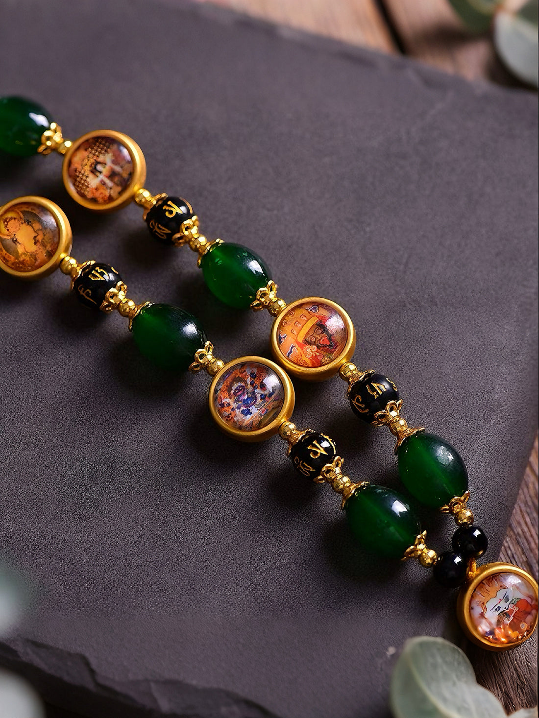 Beaded Pendant Necklace – Quick Release Tibetan Hanging Rope for Amulets